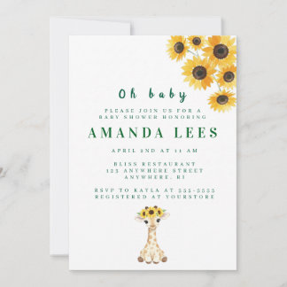 Einladung der Babydusche