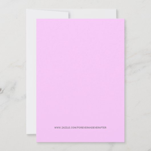 Einladung der Babydusche (Rückseite)