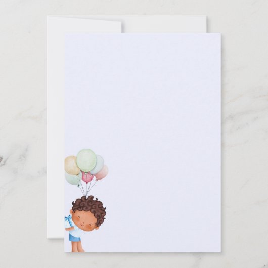 Einladung der Babydusche (Rückseite)