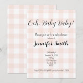 Einladung der Babydusche (Vorne/Hinten)