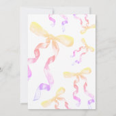 Einladung der Babydusche (Rückseite)