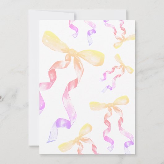 Einladung der Babydusche (Rückseite)