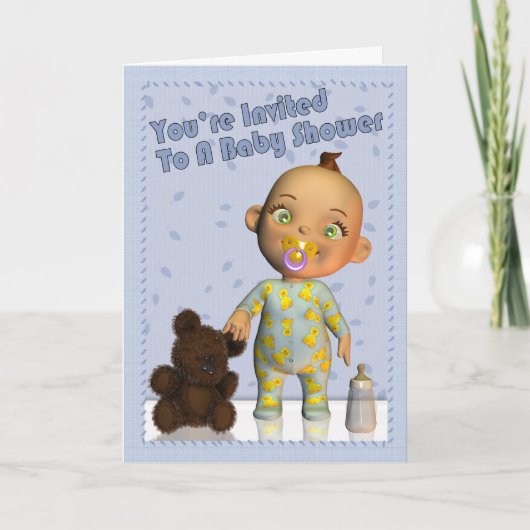 Einladung der Babydusche (Vorderseite)