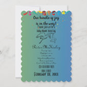 Einladung der Babydusche (Vorderseite)