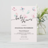 Einladung der Babydusche. (Stehend Vorderseite)