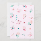 Einladung der Babydusche. (Rückseite)