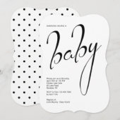 Einladung der Babydusche (Vorne/Hinten)