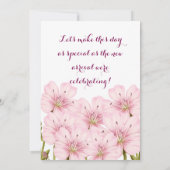 Einladung der Babydusche (Rückseite)