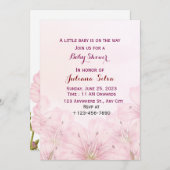 Einladung der Babydusche (Vorne/Hinten)