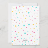 Einladung der Babydusche (Rückseite)