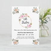 Einladung der Babydusche (Stehend Vorderseite)