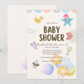 Einladung der Babydusche (Vorne/Hinten)