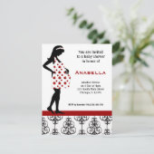 Einladung der Babydusche (Stehend Vorderseite)