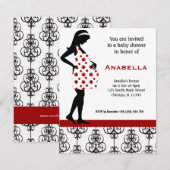 Einladung der Babydusche (Vorne/Hinten)