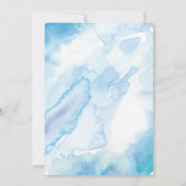 Einladung der Babydusche | Boy oh Boy Aquarell (Rückseite)