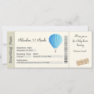 Einladung der Babydusche, Erlebnis erwartet