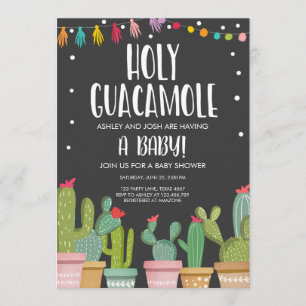 Einladung der Babydusche "Holy Guacamole Fiesta"