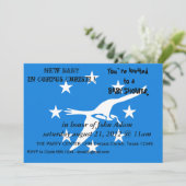 Einladung der Babydusche mit der Flagge von Corpus (Stehend Vorderseite)