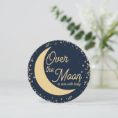 Einladung der Babydusche "Moon and Stars" (Stehend Vorderseite)