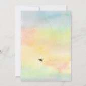 Einladung der Babydusche "Oma-to-Bee" (Rückseite)