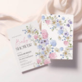 Einladung der Babydusche | Pastell-Blume