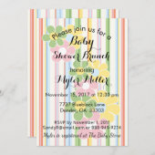 Einladung der Babydusche "Picnic Floral" (Vorne/Hinten)