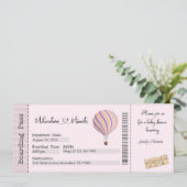 Einladung der Babydusche, Reisebabydusche (Stehend Vorderseite)