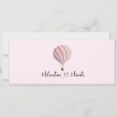 Einladung der Babydusche, Reisebabydusche (Rückseite)