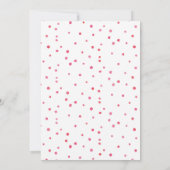 Einladung der Babydusche | Rosa Aquarellspritze (Rückseite)