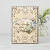 Einladung der Babydusche - verzauberte Prinzessin (Stehend Vorderseite)