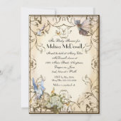 Einladung der Babydusche - verzauberte Prinzessin (Rückseite)