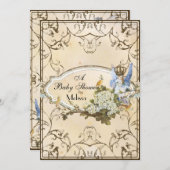 Einladung der Babydusche - verzauberte Prinzessin (Vorne/Hinten)