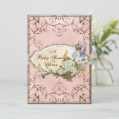 Einladung der Babydusche - verzauberte Prinzessin (Stehend Vorderseite)