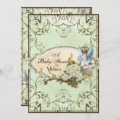 Einladung der Babydusche - verzauberte Prinzessin (Vorne/Hinten)