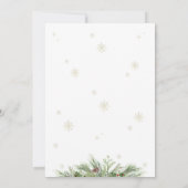 Einladung der Babydusche von Santa Baby (Rückseite)