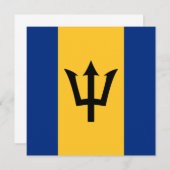 Einladung der Barbados-Flagge (Vorne/Hinten)