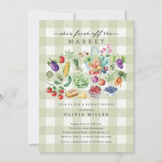 Einladung der Bauernmarktdusche (Vorderseite)