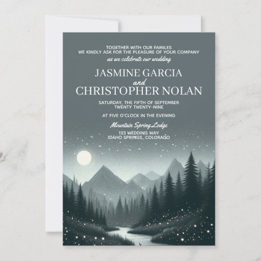 Einladung der Bergmagie mit QR-Code (Vorderseite)