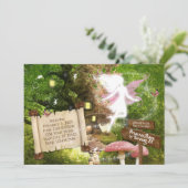 Einladung der bezaubernden Forest Pink Fairy (Stehend Vorderseite)