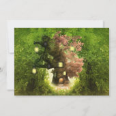 Einladung der bezaubernden Forest Pink Fairy (Rückseite)