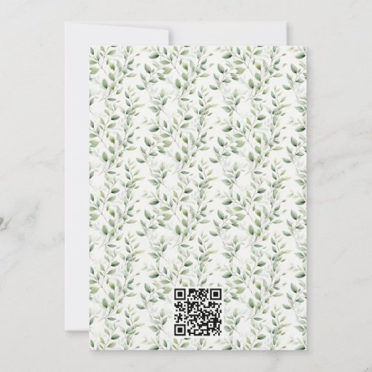 Einladung der bezauberten kleinen Märchendusche (Rückseite)