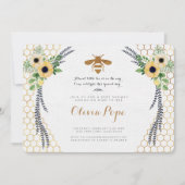 Einladung der BienenBaby-Dusche (Vorderseite)