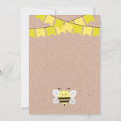 Einladung der BienenBaby-Dusche (Rückseite)