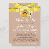 Einladung der BienenBaby-Dusche (Vorne/Hinten)