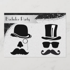 Einladung der Black and Silver Gay Bachelor Party