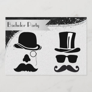 Einladung der Black and Silver Gay Bachelor Party