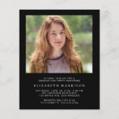 Einladung der Black Graduation Party des Budget Fo (Rückseite)