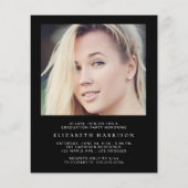 Einladung der Black Graduation Party des Budget Fo (Rückseite)