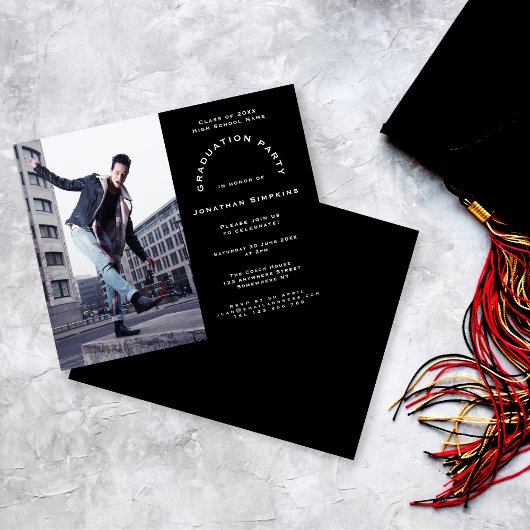 Einladung der Black Graduation Party des Budget Fo