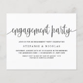 Einladung der Black Hübsch Calligraphy Engagement  (Vorderseite)